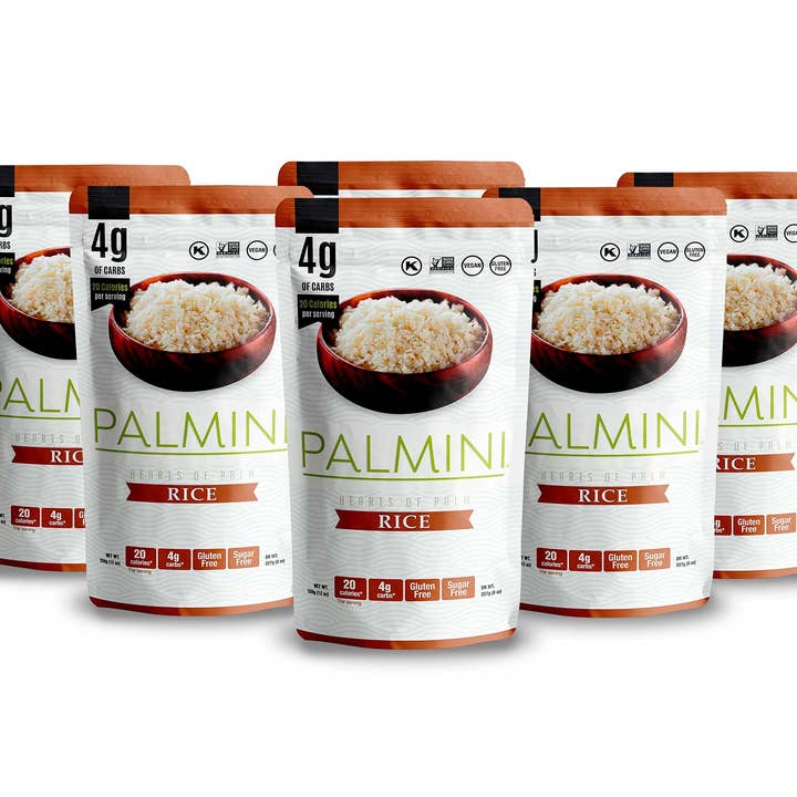 Palmini Rice | Low-Carb, Low-Calorie Hearts of Palm Rice | Keto, Gluten Free, Vegan, Non-GMO & Healthy | As seen on Shark Tank for wholesale by EVA Group