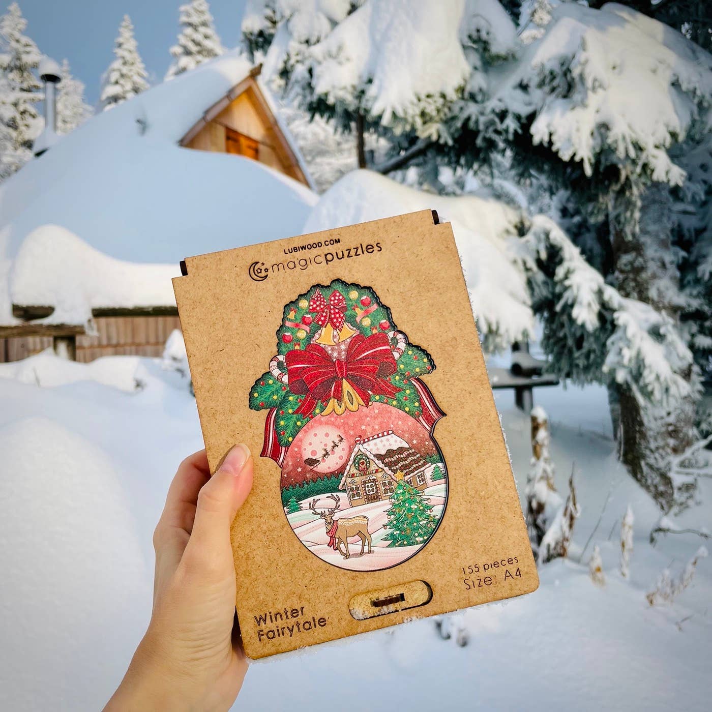 Lubiwood – wholesale Pussel - Vuxen – Winter Fairytale pussel i premiumlåda5