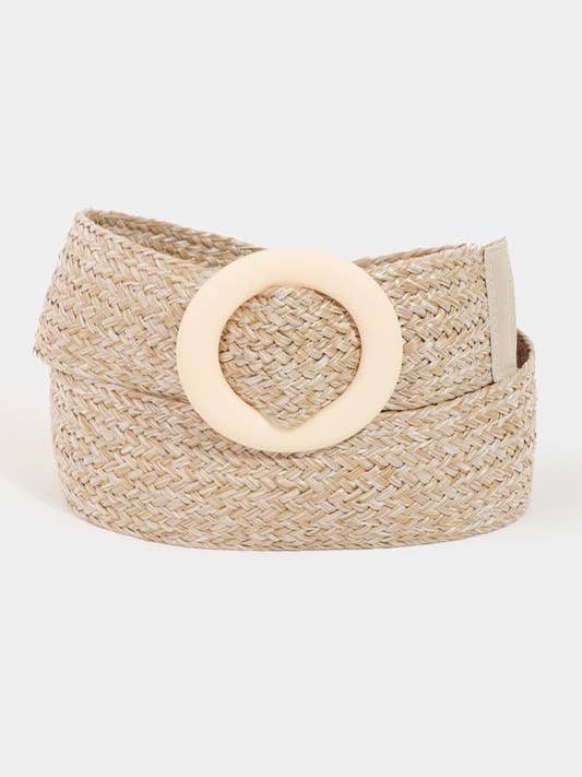 Hoop Buckle Wide Braided Belt MML8745 for wholesale by anbfashion