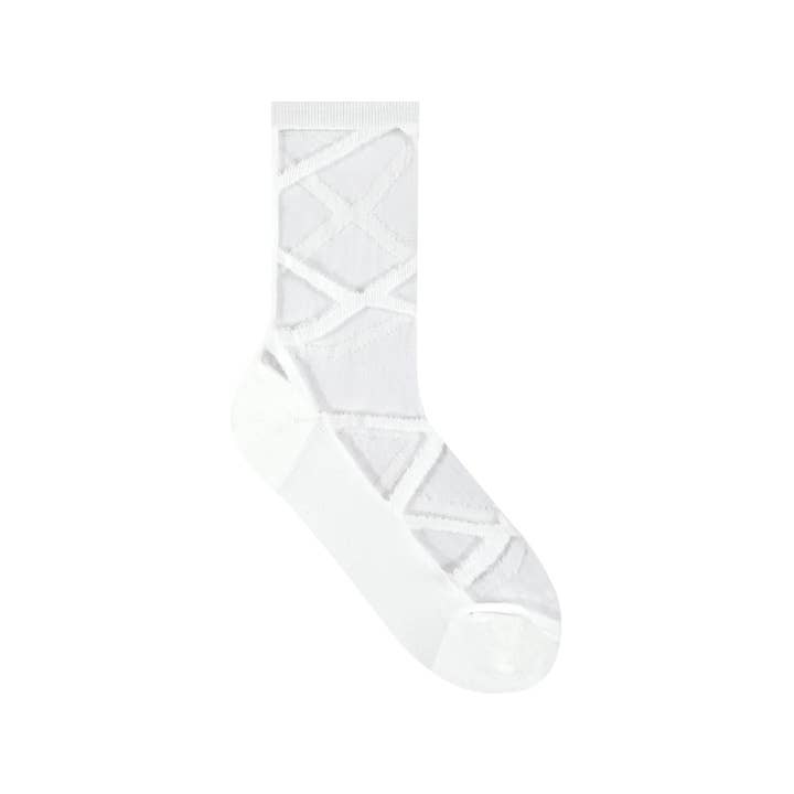 7DAYSSOCKS - Wholesale Socks - Women's - Women's Crew Sheer Ballerina See-Through Socks1