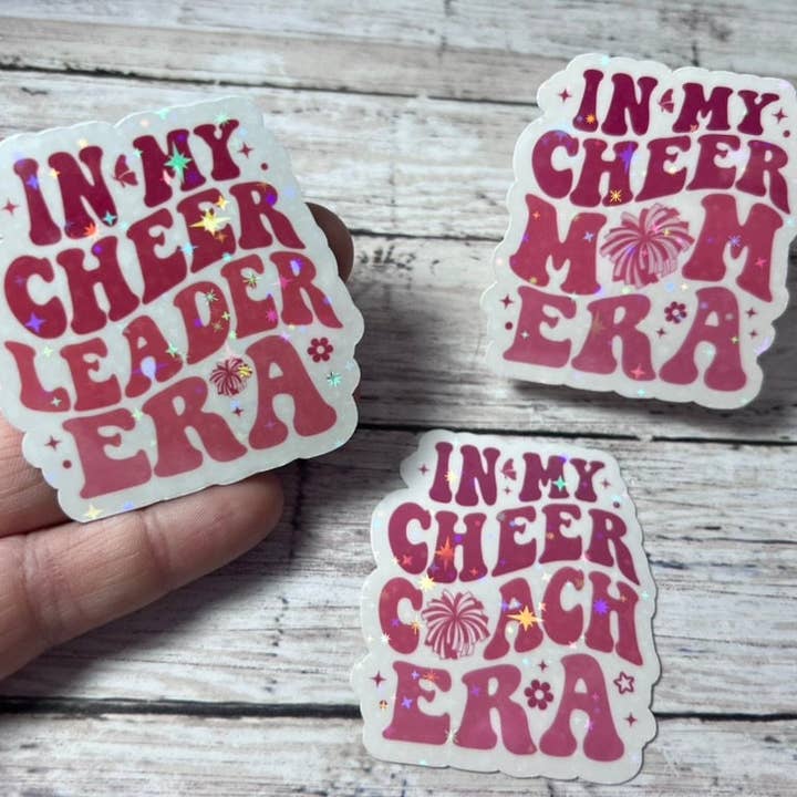Cheer Era, Cheer Mom, Cheer Coach, Cheerleading Sticker for wholesale by The Teaching Duo
