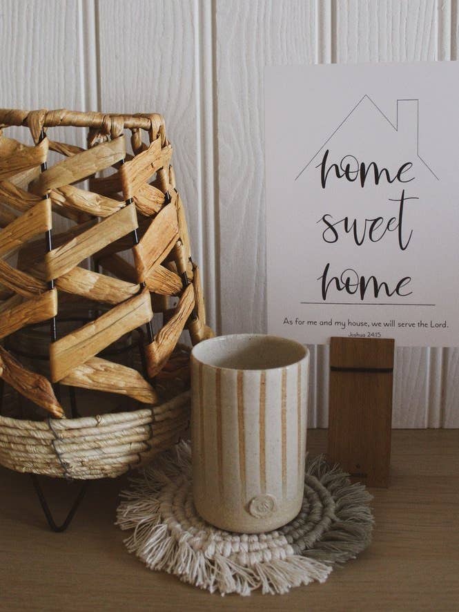 Josva 24:15 - Bibelvers print - Hjem Kære Hjem for engroshandel hos Daisy & Joy Design