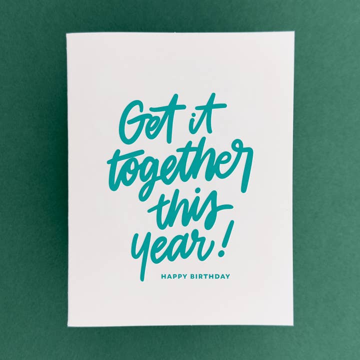 Få Styr På Det | Sjovt Brevpresset Fødselsdagskort for engroshandel hos Friendly Fire Paper