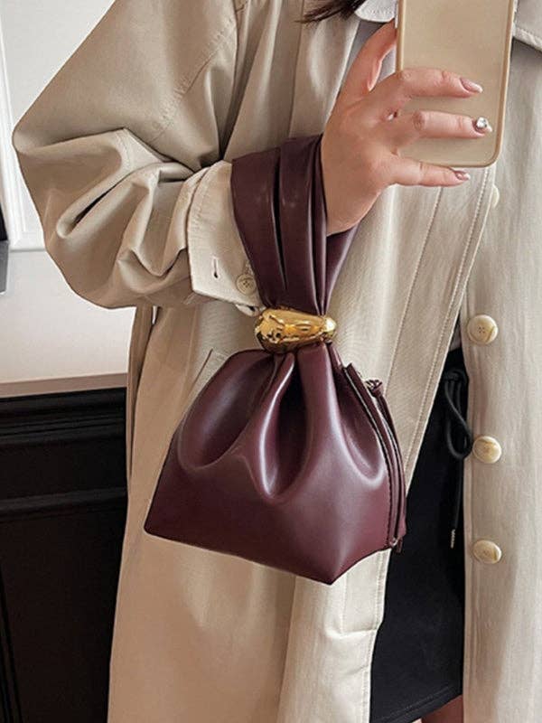 BORDEAUX Vouwdelen schoudertas met ritssluiting en gespleten inzetstukken voor groothandel op Faire7