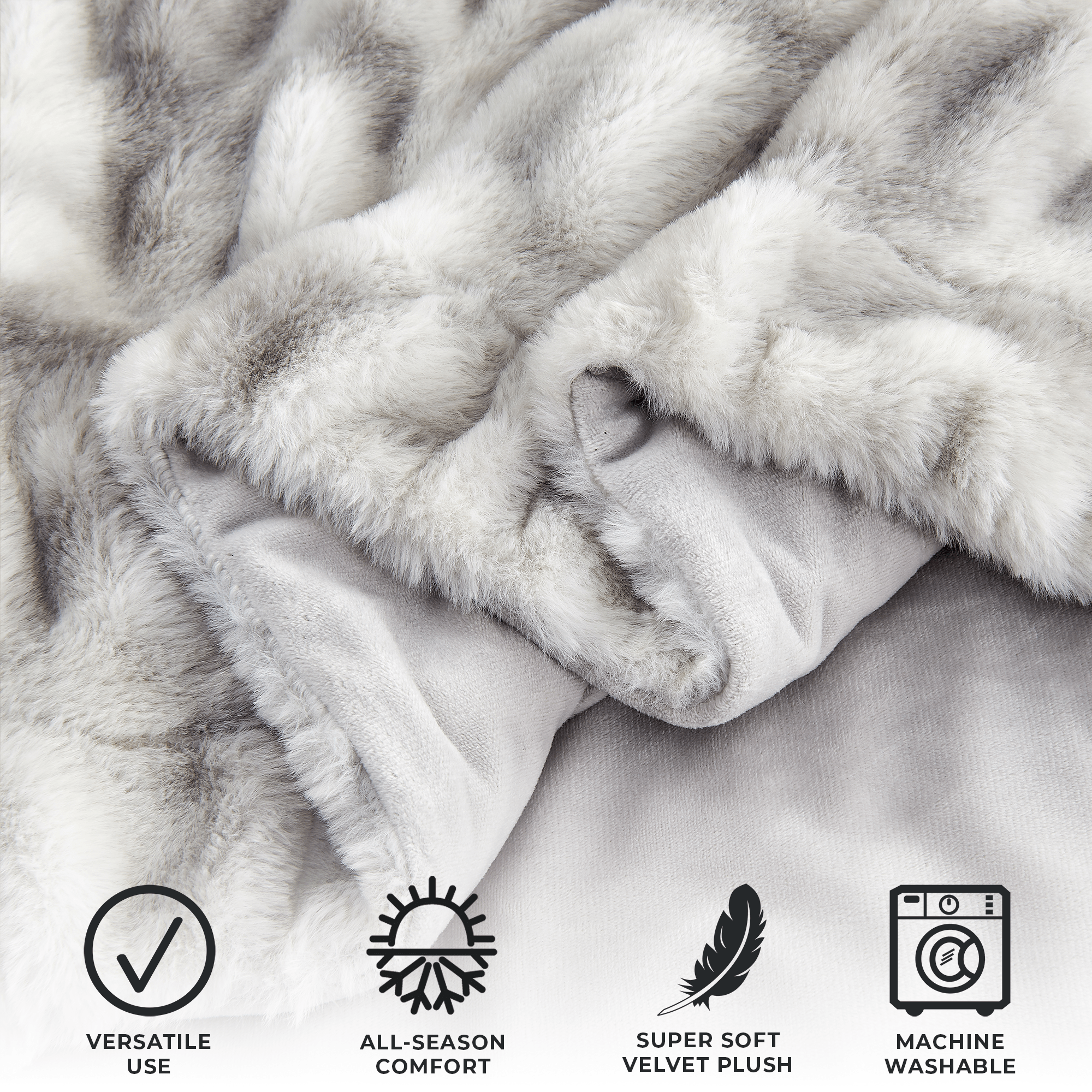 BH Collective - Wholesale Throw Blanket - Throw Blanket - Ruched Faux Fur - Alondra Collection6