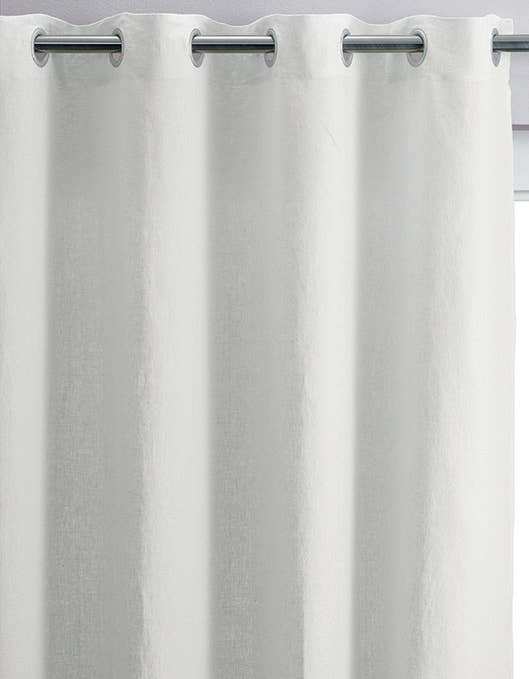 Maison Vivaraise & La Cerise sur le Gâteau - Wholesale Gordijn - Zeff Stonewashed gordijn 140 x 280 wit0