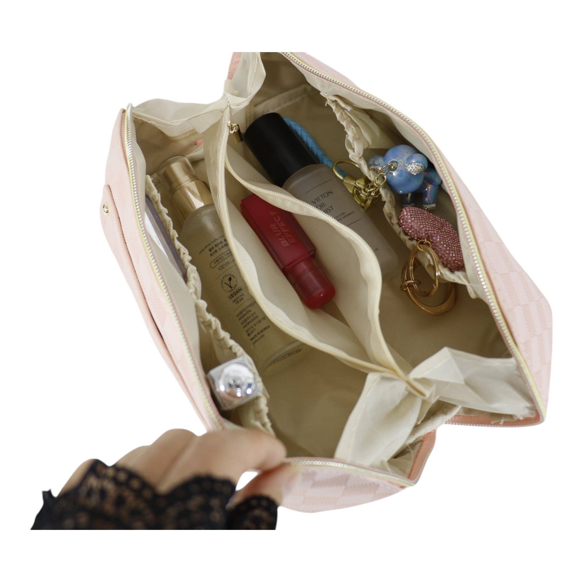 ASSORTED Makeup Pouch Travel Bag JB5526-1. (12PC) for wholesale on Faire10