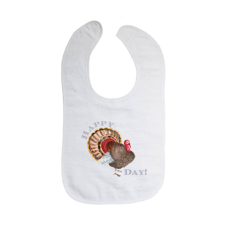 bavoir Happy Turkey Day pour la vente par Tina Labadini Designs