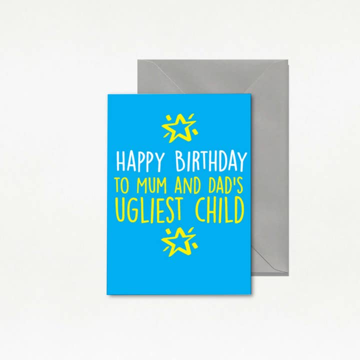 Cheeky Chops Cards & Wanky Candles – Engroshandel Fødselsdagskort – Sjovt Fødselsdagskort - Mor og Fars Grimmeste Barn