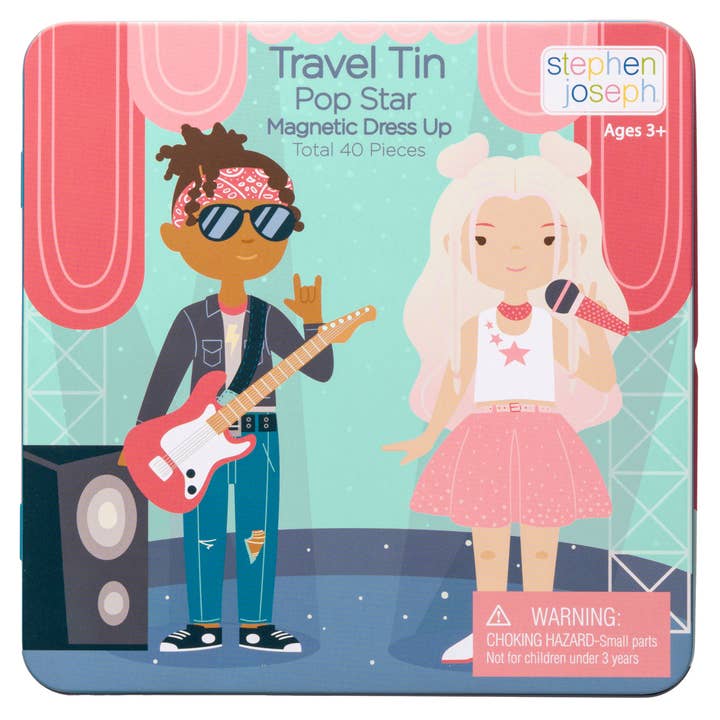 Stephen Joseph Gifts - Wholesale Toy Set - Kids - Travel Tin Magnetic Dress-Up