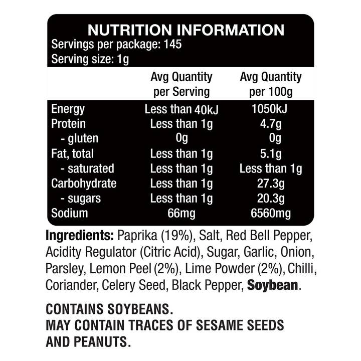 Grill Society - Wholesale Dried spice mix - The Gourmet Collection Paprika Lemon & Lime1