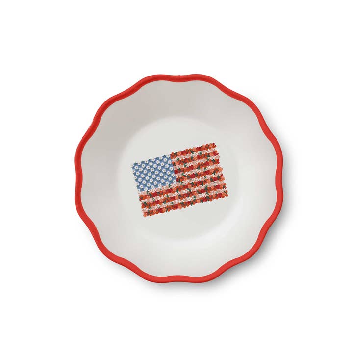 Rifle Paper Co. - Wholesale Dinner Plate - Americana Melamine Assorted Dessert Plates