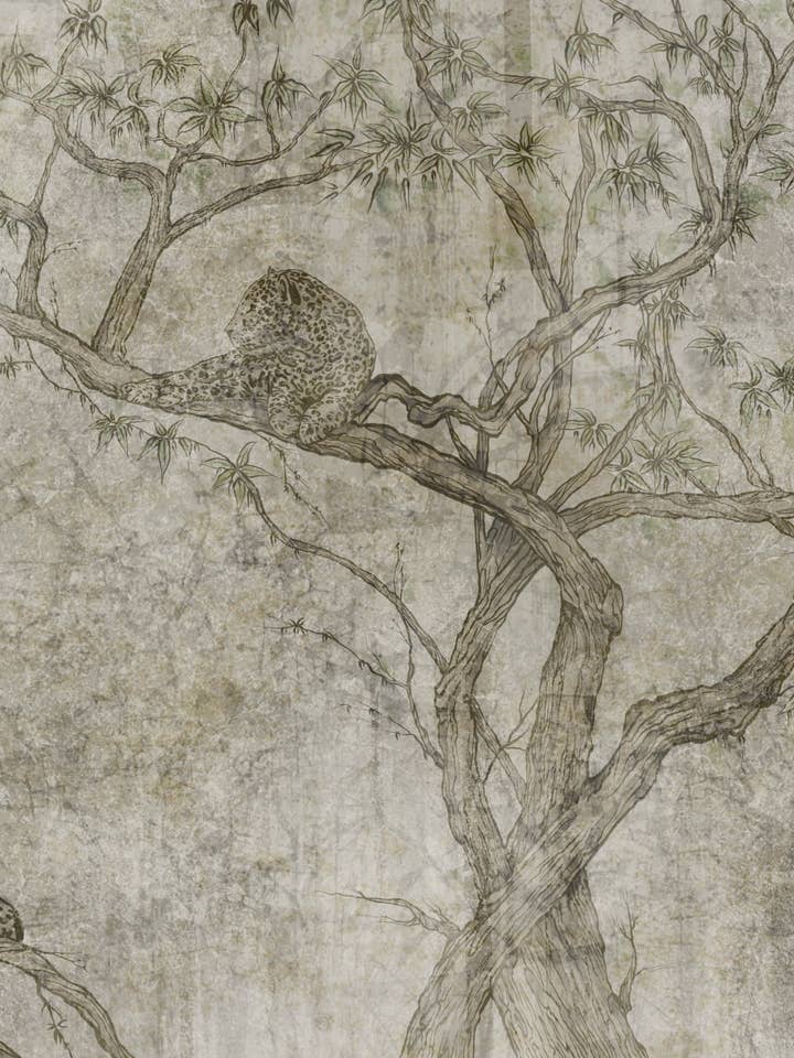 Cheetah Mural for wholesale by PIPAPEL