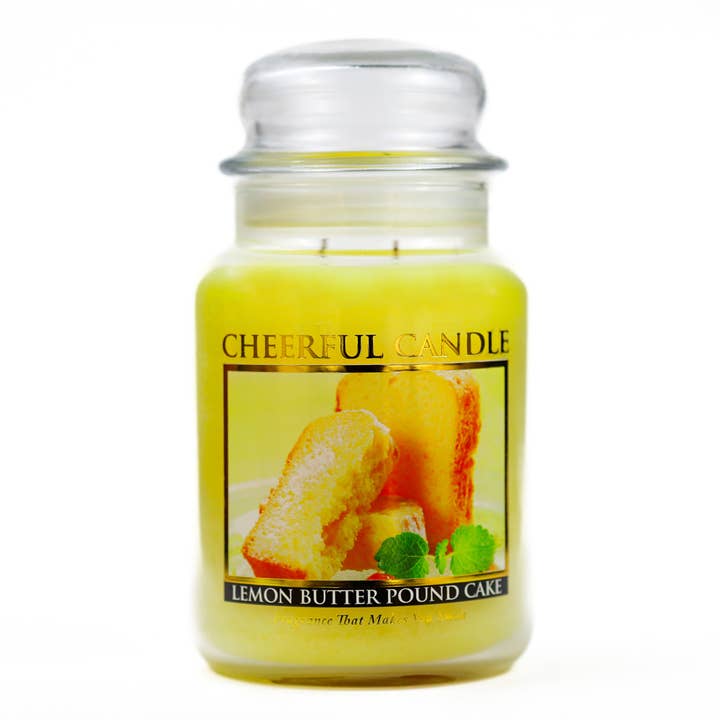 Cheerful Candle (24oz.) – Lemon Butter Pound Cake for wholesale by A Cheerful Giver
