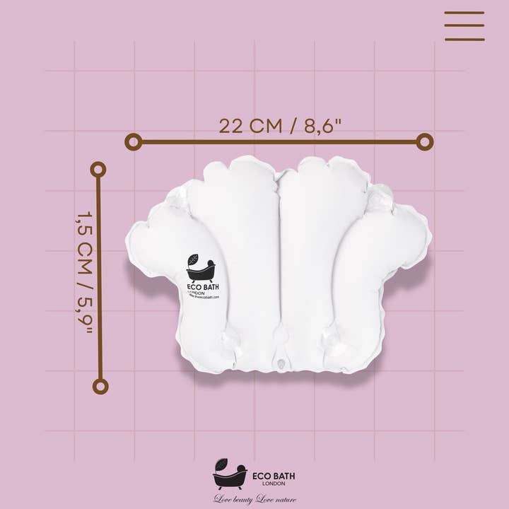 Eco Bath London - Wholesale Spa/Therapy Pillow - Eco Bath London Bath Pillow - Waterproof Bathtub Pillow for Head & Neck5