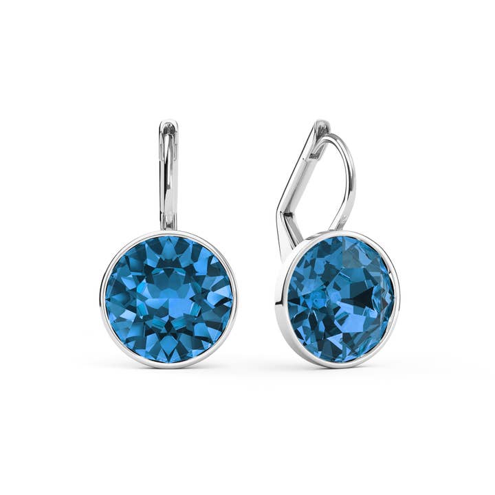 Boucles d'oreilles Bella en saphir argenté 4 carats pour la vente par My Jewellery Story