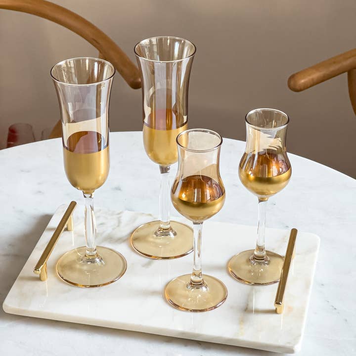 Alegria Glass – wholesale Champagneglas – Miele Vintage Färgad Champagneflöjt