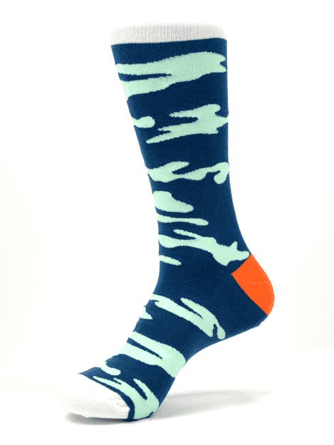 Blue Camo Socks for wholesale by SOXOS