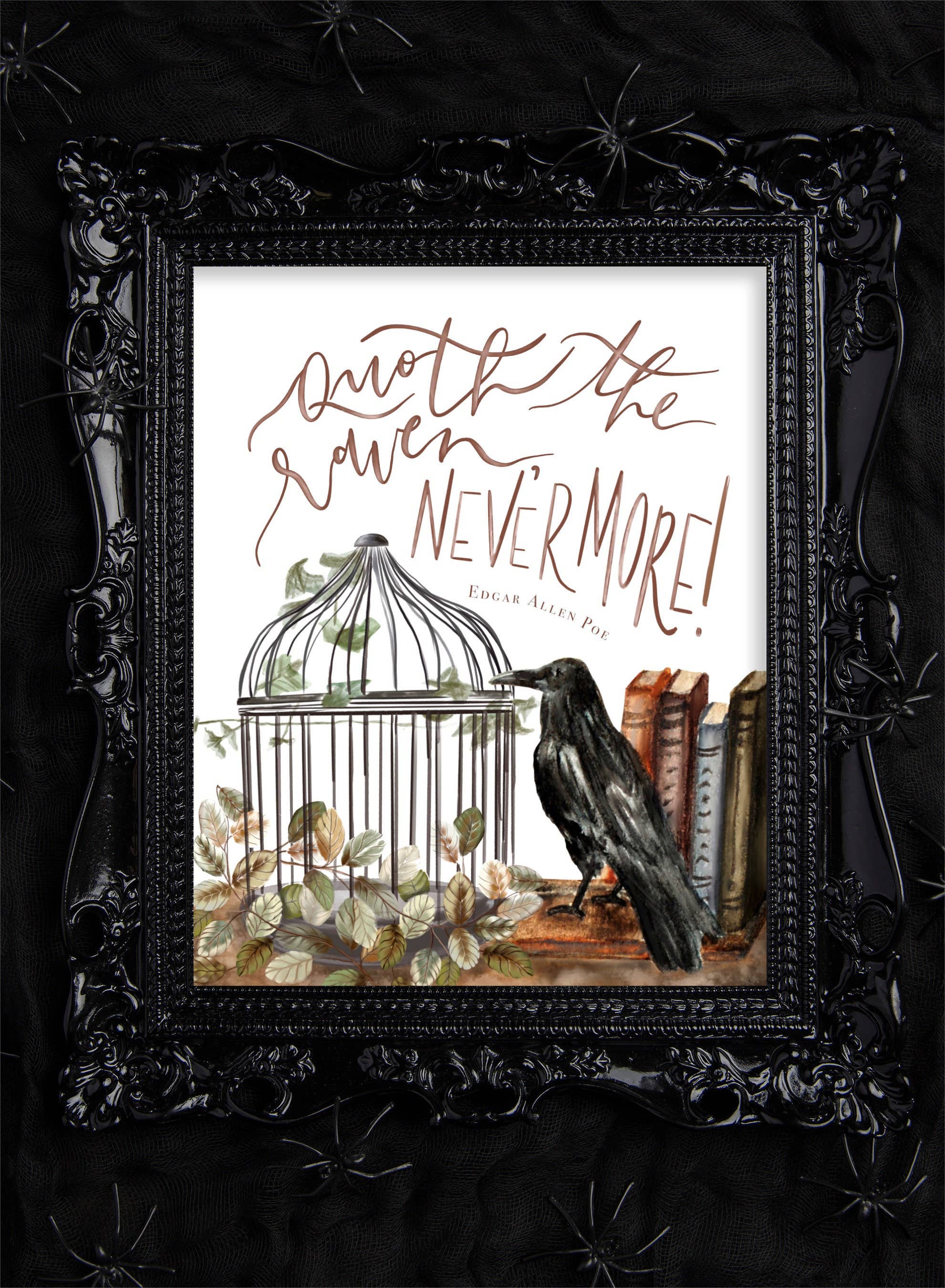 Fox and Wild - Wholesale Art Print - Raven Nevermore Print / Edgar Allen Poe / 8 x 10 Print3
