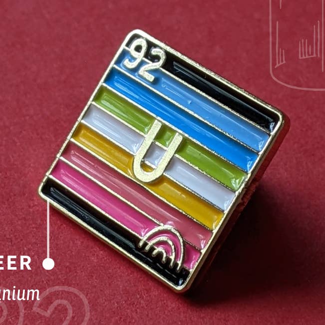 Queer - Uranium | Enamel Badge for wholesale by Yas Petit Poulet
