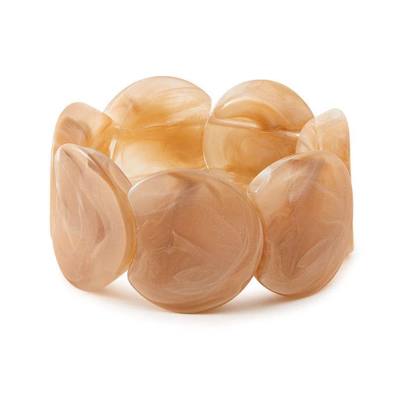 Dipped Shop - Wholesale Bangle Bracelet - Trendy Irregular Texture Acrylic Bangle Bracelet DP25E7672