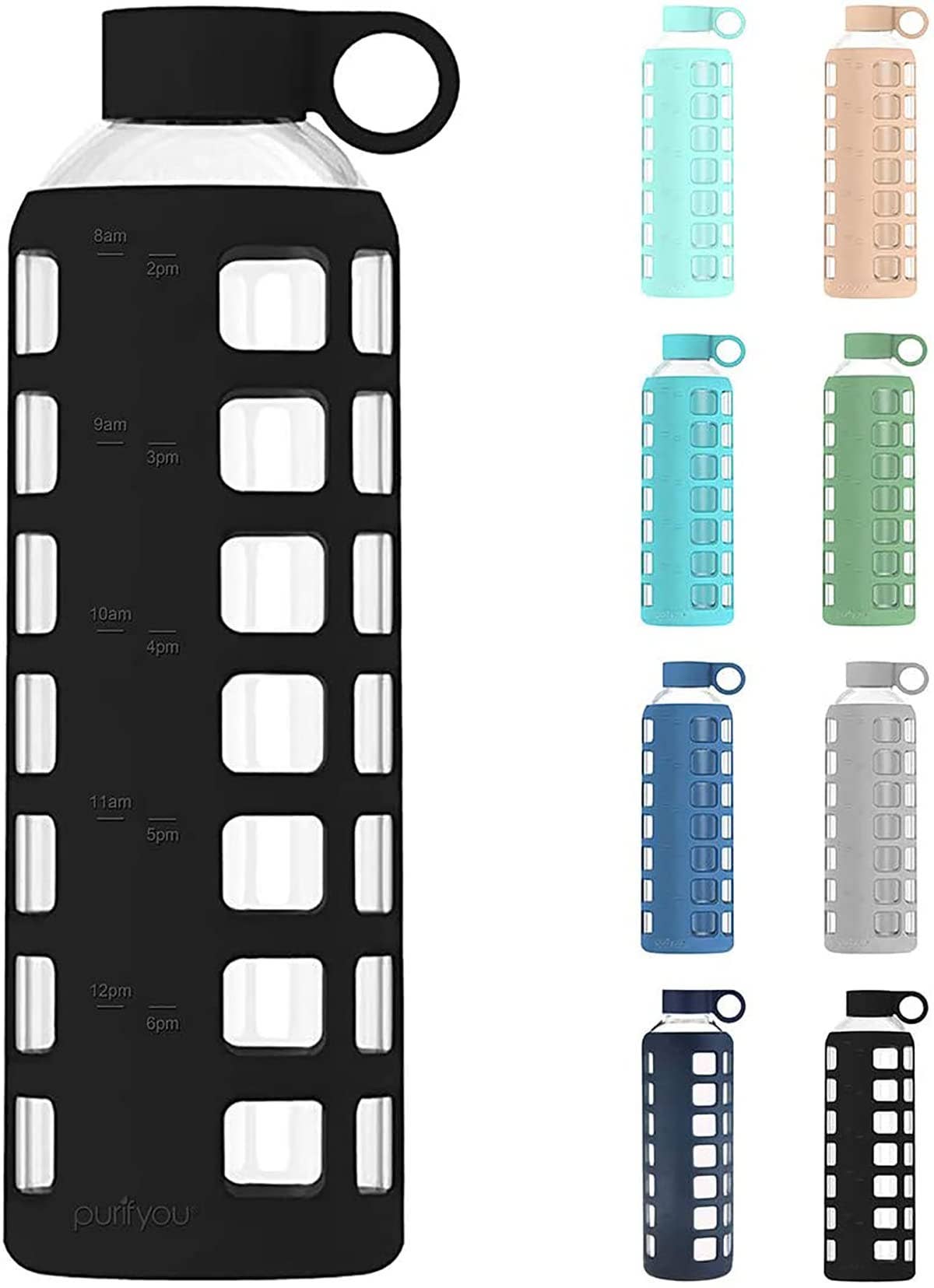 purifyou – wholesale Water bottle – purifyou® Premium Glass Water Bottle11