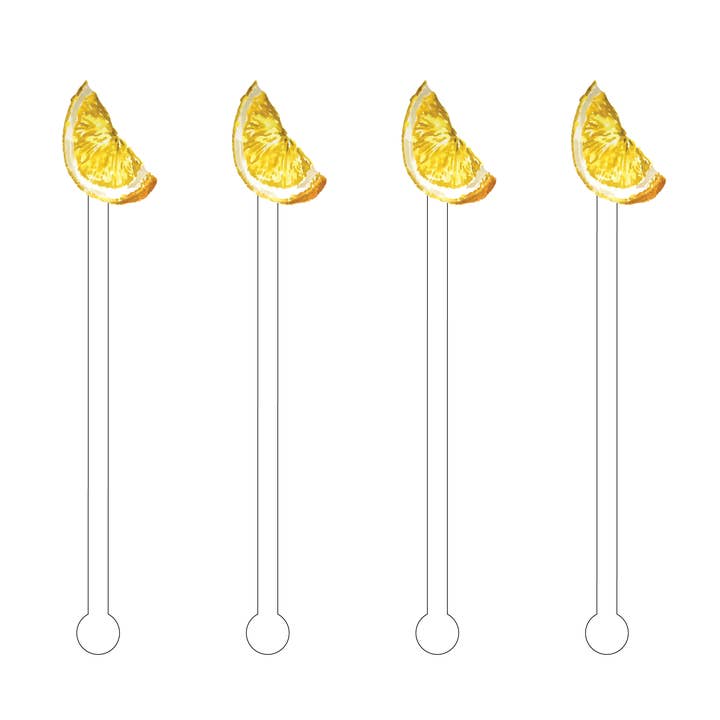 ZITRONENSCHEIBEN-ACRYL-RÜHRSTÄBCHEN für den Großhandel von XO ACRYLICS | ACRYLIC STICKS