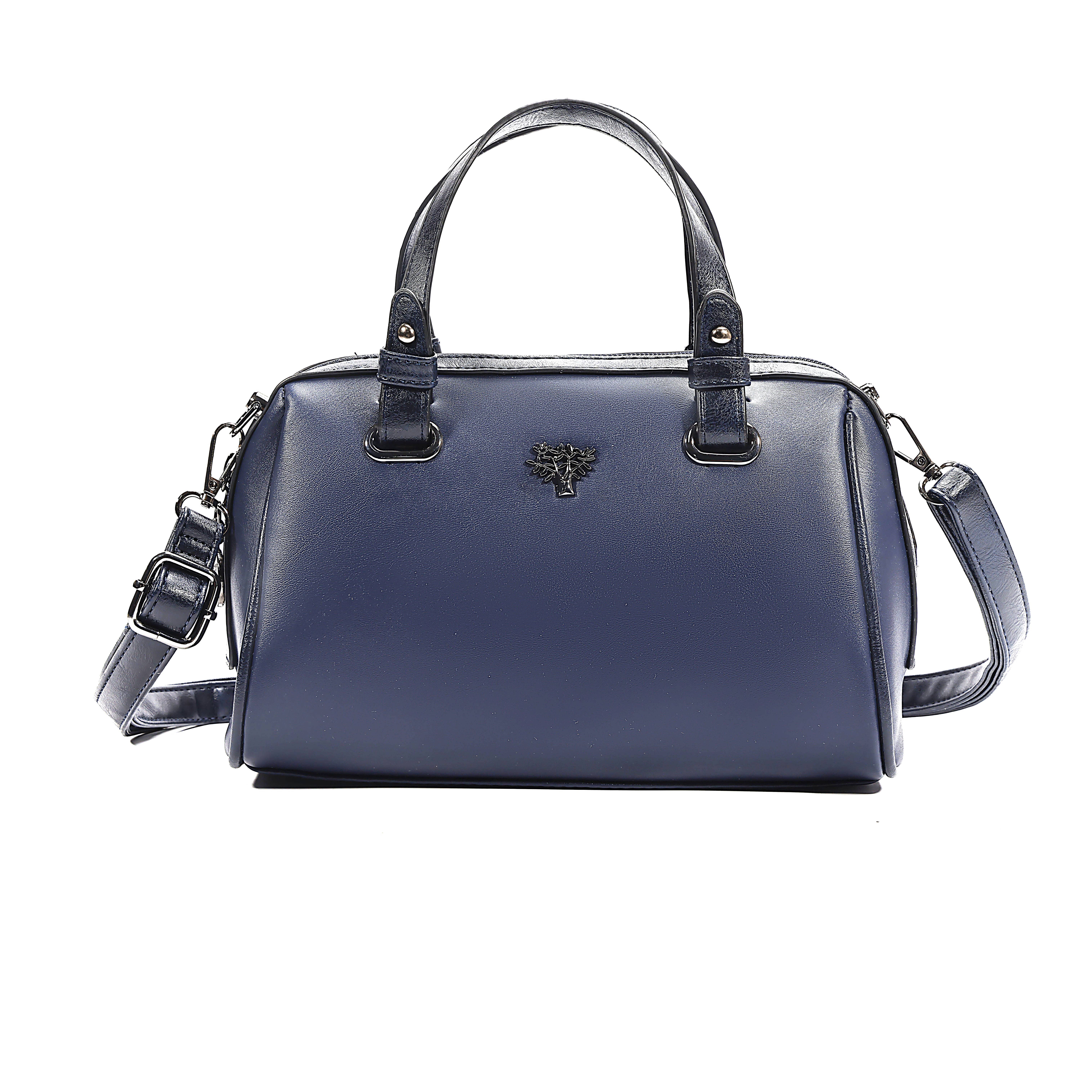 Superbia – wholesale Top handle bag – women's – Superbia Bauletto Bag with Tree Life Badge Gunmetal Hardware5