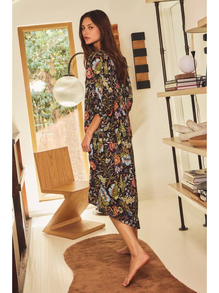 Oddi - Wholesale Dress - Women's - Bohemian Floral Maxi Dress11