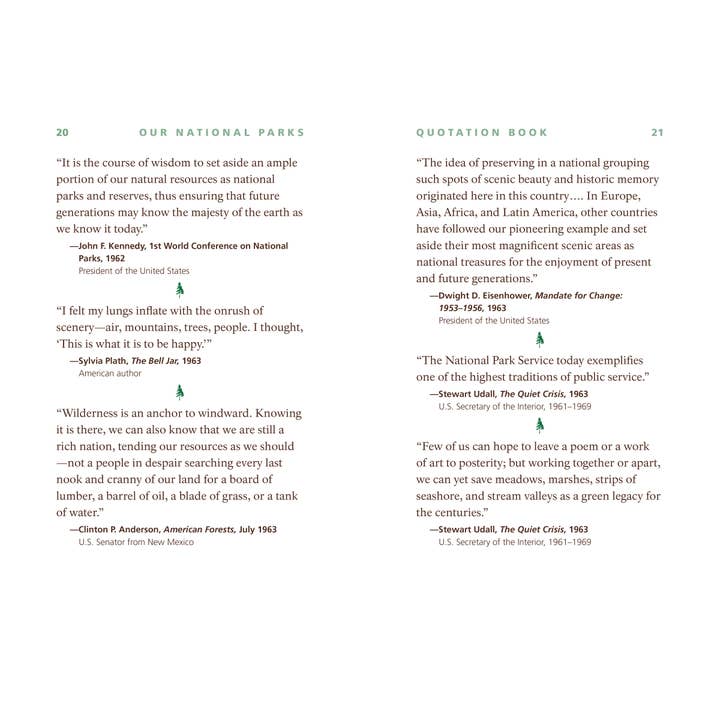 Applewood Books - Wholesale Reference - Our National Parks Quotation Book3