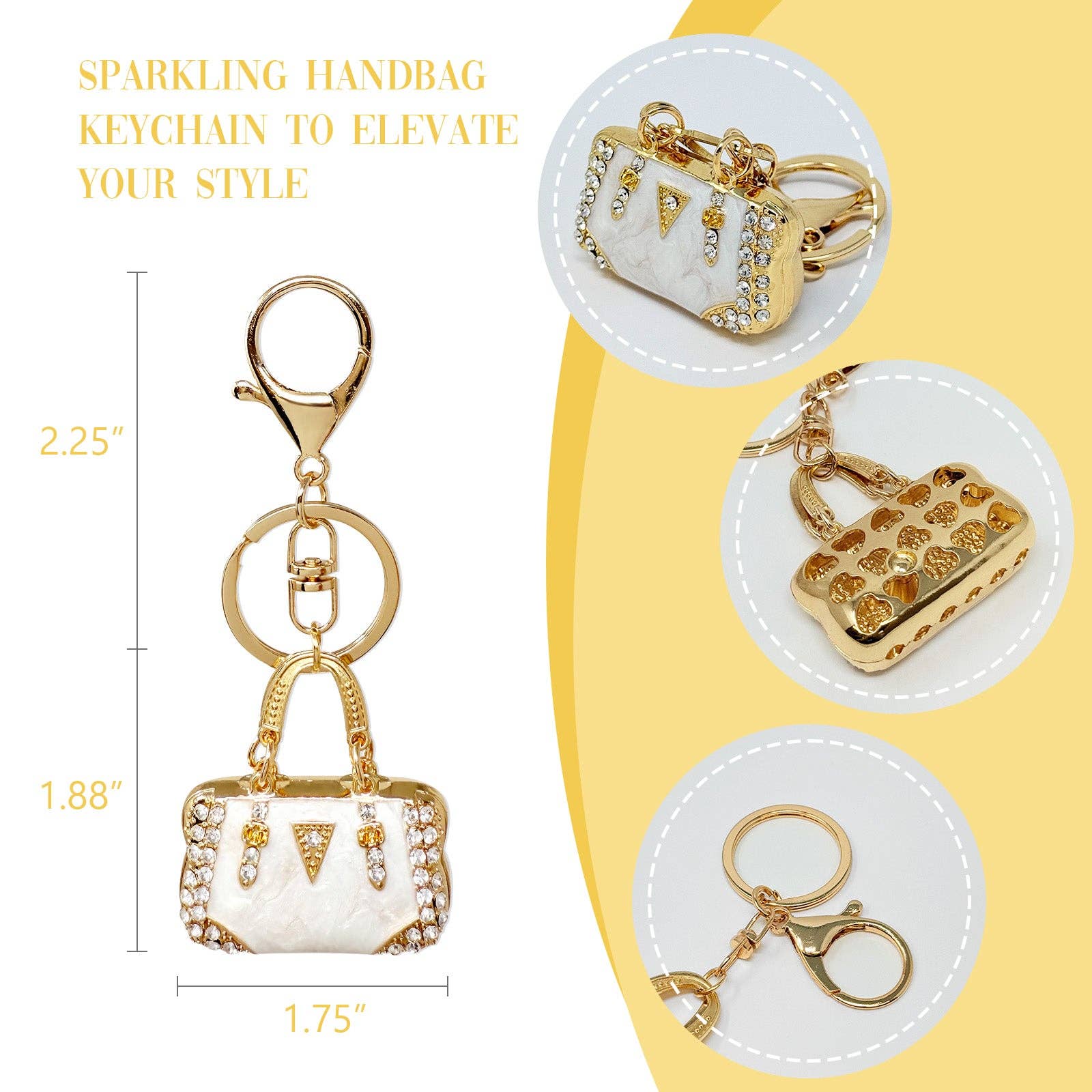 Wrapables.com - Wholesale Keychain - Women's - Wrapables Rhinestone Handbag Shaped Purse Charm Keychain1