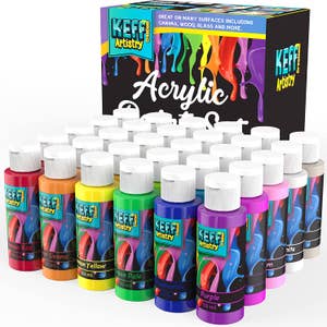 Lartique Acrylic Paint Set for Kids, Complete Kids Paint Set with All  Painting supplies, for Boys and Girls
