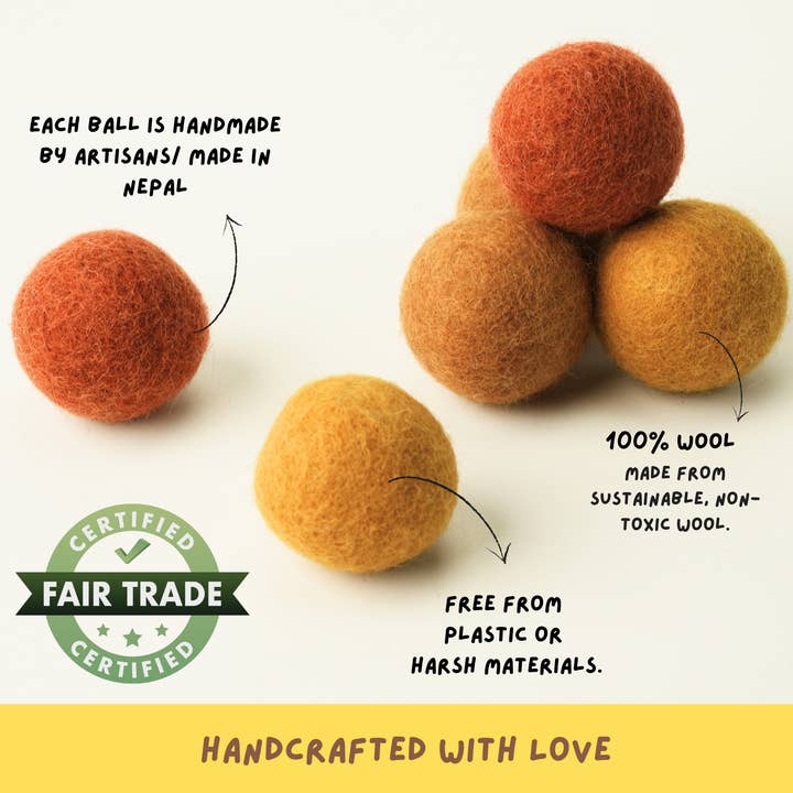 Woolbuddy - Wholesale Pet Toy - Cat - Wool Felted Cat Toy Balls2