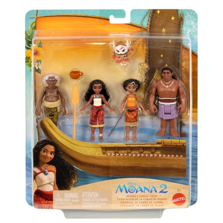 Variety Distributors - Wholesale Toy Set - Kids - Moana's Canoe 5-Crew Toy Set1