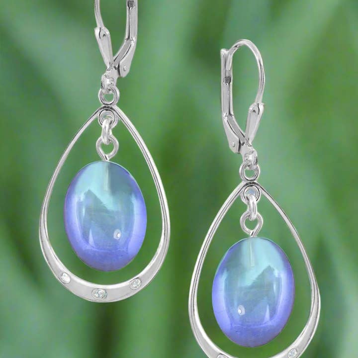 LeightWorks - Vente Boucles d'oreilles pendantes - Boucles d'oreilles ovales avec boucle16