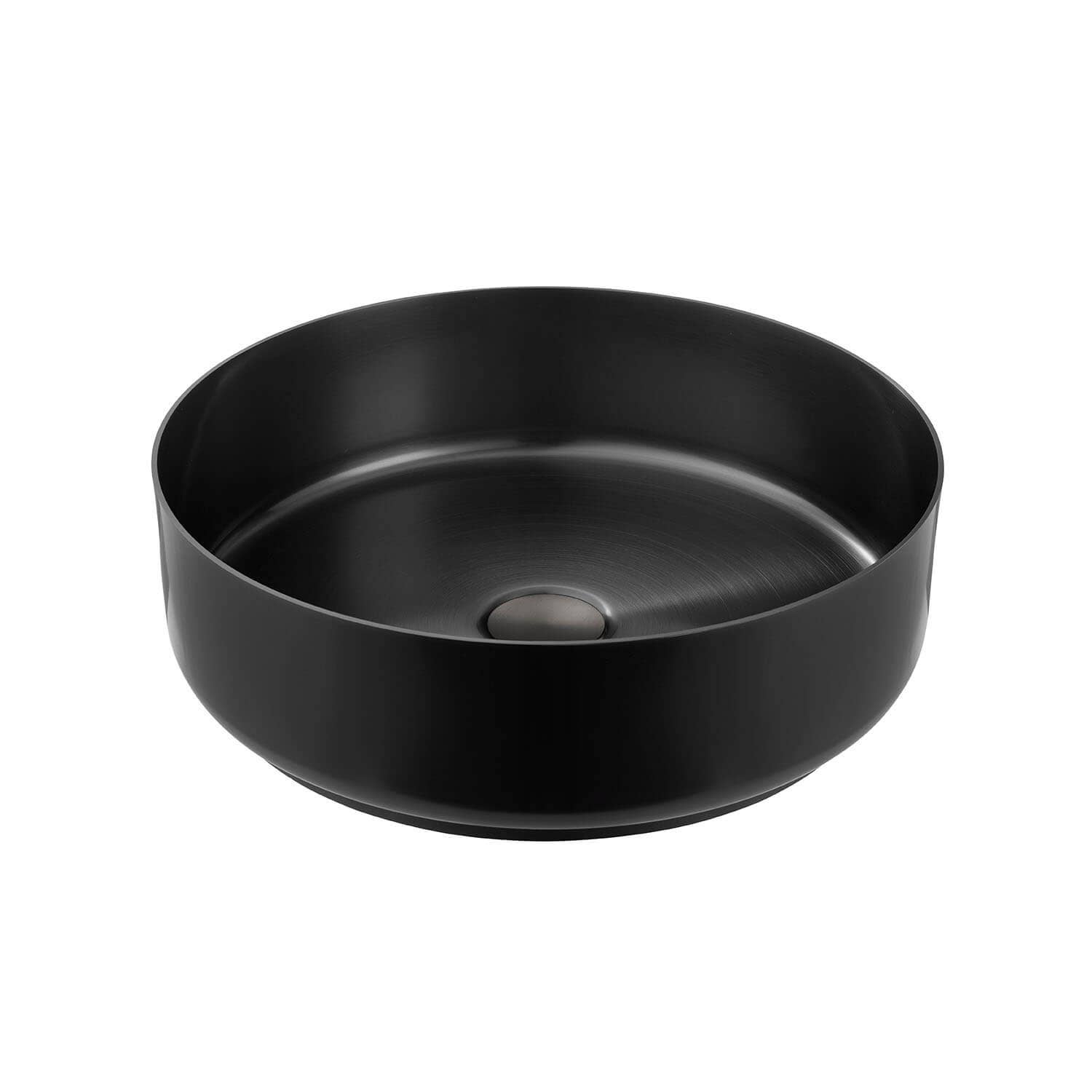 Stilform Handels GmbH - Wholesale Bathroom Mirror - Park washbasin in brushed gunmetal made of the finest stainless steel as a countertop washbasin without tap hole 40 cm0