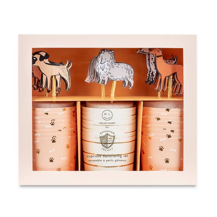 Jollity & Co. + Daydream Society - Wholesale Cake/Cupcake Topper - Bow Wow Cupcake Decorating Set