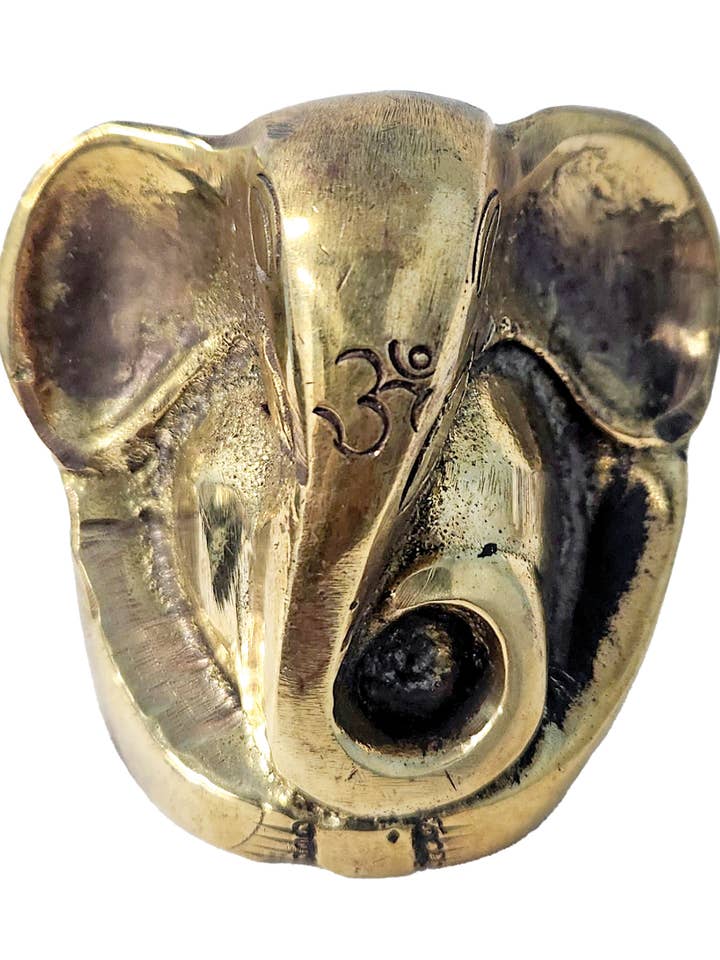 Brass Baby Ganesh Black Statue for wholesale by Yak & Yeti