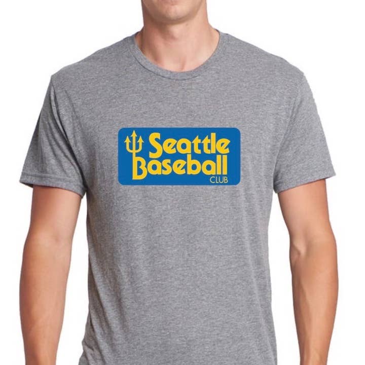 Seattle Baseball Club mens/unisex t-shirt for wholesale by Sweetpea and Boy