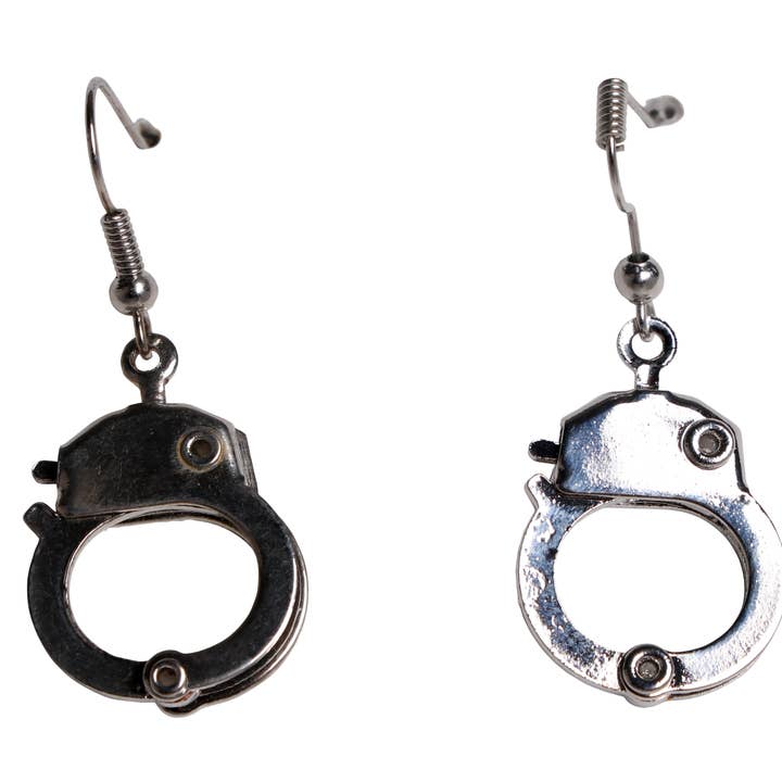 Esposas de Pendiente - Plata - Perforado para venta al por mayor de Western Fashion