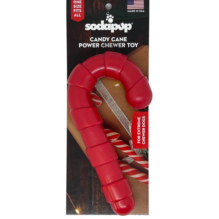 SodaPup Dog Toys - Wholesale Pet Chew Toy - Dog - Candy Cane Christmas Nylon Chew Toy