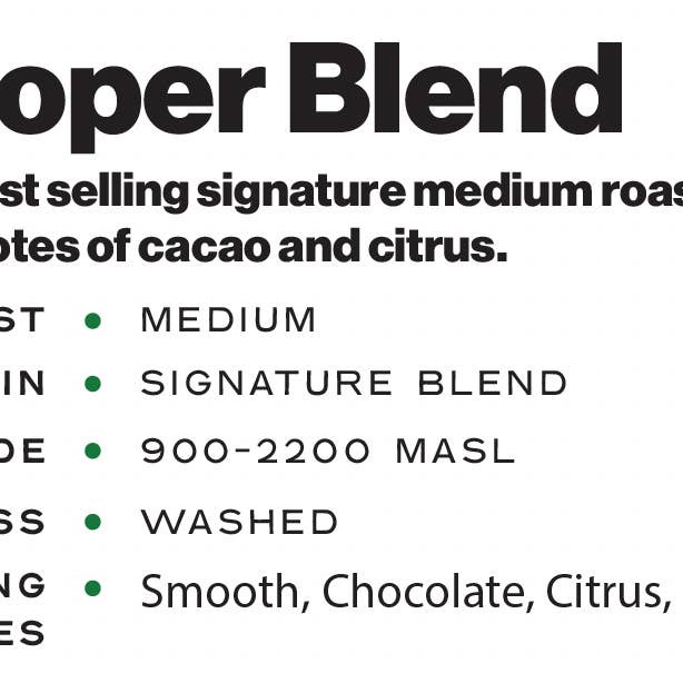 Keweenaw Coffee Works - Wholesale Coffee Beans - Yooper Blend - 12 oz1