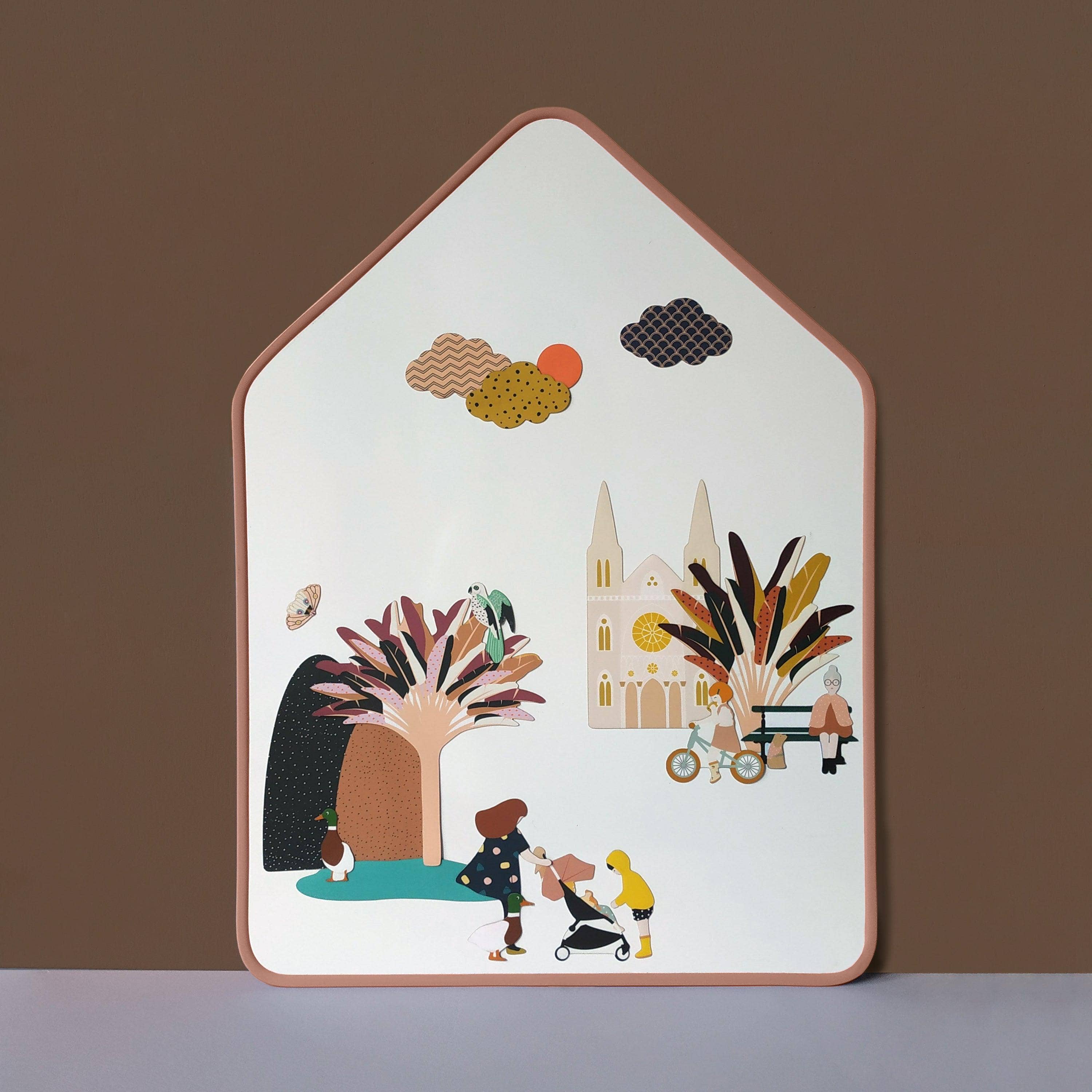 Ma Cabane à Rêves - Wholesale Magnet Board - Cabane Magnetic Whiteboard - Nude2