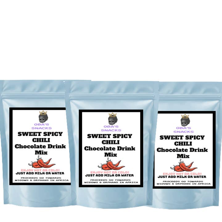 Premium Chokoladedrikblanding - Spicy Chili - 3-pak VEGANER for engroshandel hos Oba's Snacks