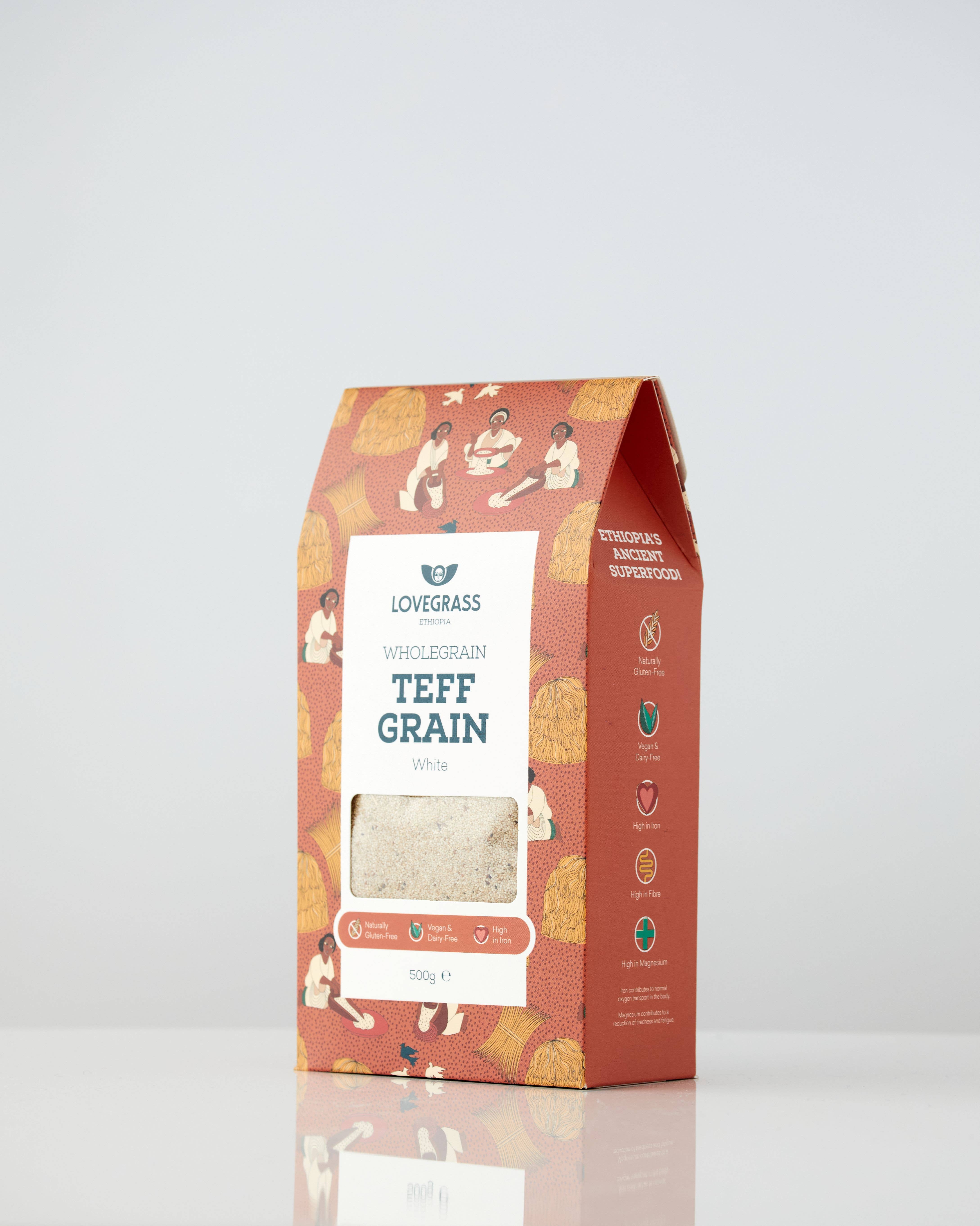 Lovegrass Ethiopia - Vendita all'ingrosso Cereali integrali - Granella di teff bianco 500g3