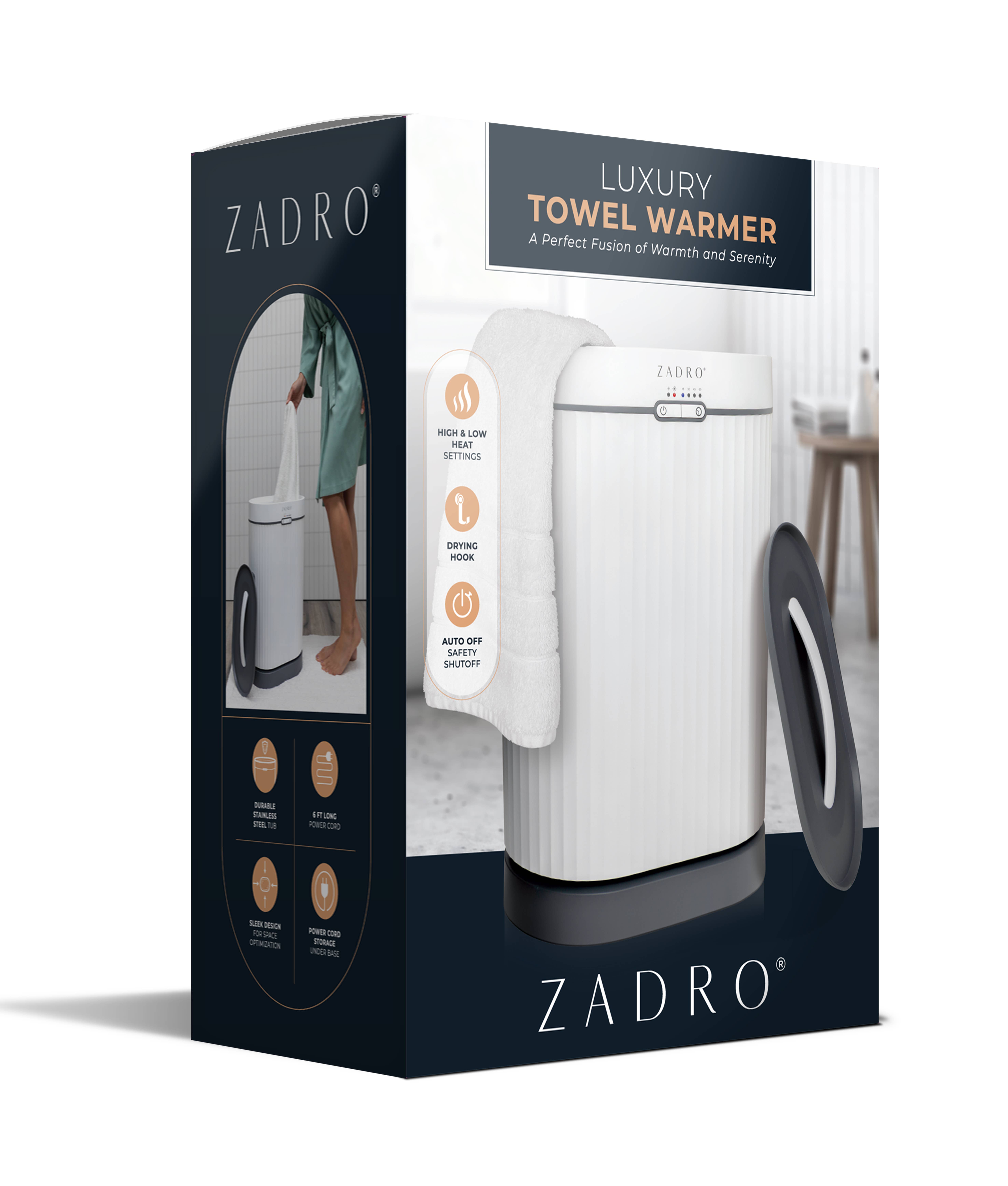 Zadro, Inc. - Wholesale Bath Towel - 19-Liter Large Oval Bucket Towel Warmer (top holiday gift)6