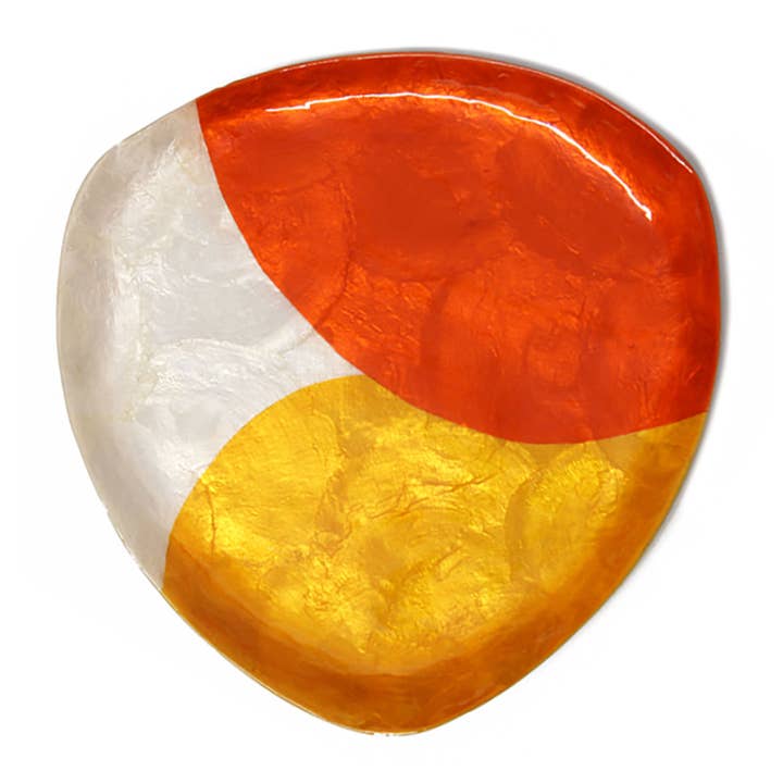 Large Tricolor Mother of Pearl Tray Summer for wholesale by Ithemba