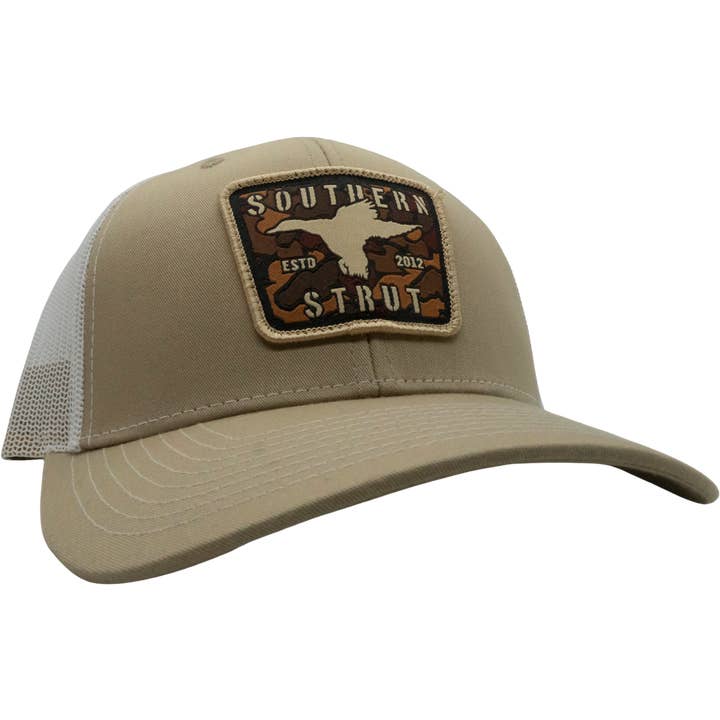 Southern Strut - Wholesale Trucker Hat - Unisex - Camo Duck Woven Patch Trucker Hat - Hand Selected $10 Hat!1