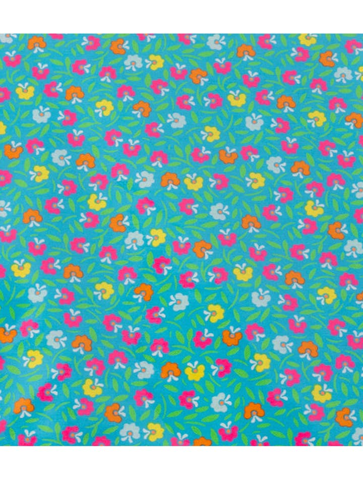 Toile cirée 15m Pétunia cyan pour la vente par Petit Pan