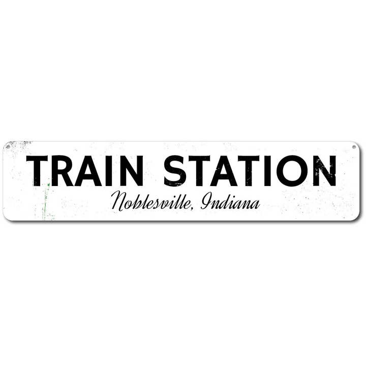 Señal de estación de tren para venta al por mayor de Lizton Sign Shop, Inc